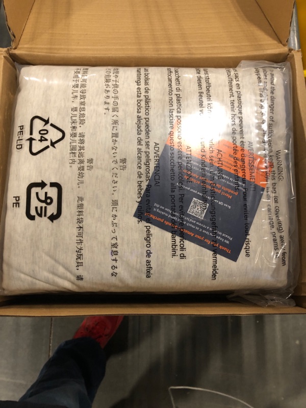 Photo 3 of Amazon Basics Cotton Jersey 4 Piece Bed Sheet Set - Full, Oatmeal, Solid Oatmeal Full Sheet Set