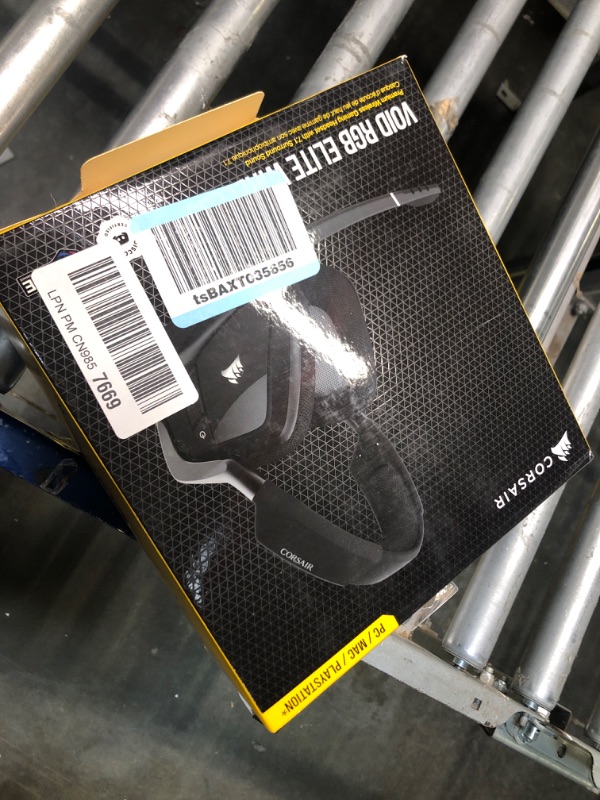 Photo 1 of Corsair Void RGB Elite Wireless Premium Gaming Headset with 7.1 Surround Sound - Discord Certified - Works with PC, PS5 and PS4 - Carbon (CA-9011201-NA), Black VOID RGB ELITE WIRELESS Black