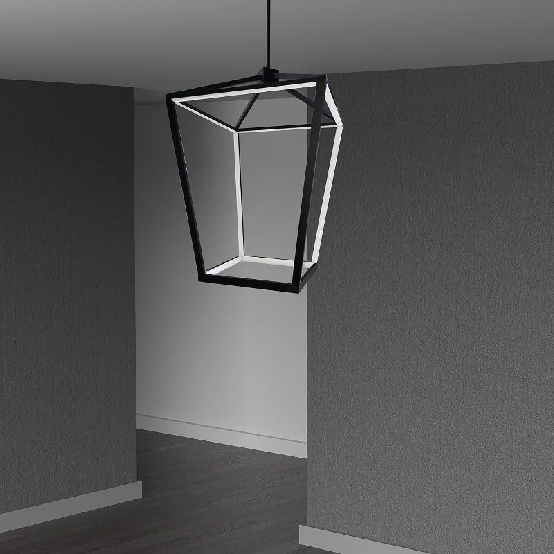 Photo 1 of 64W Matte Black Chandelier