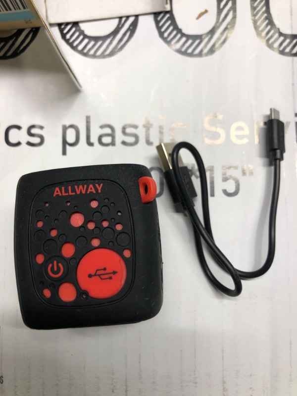 Photo 1 of ALLWAY Mini Bluetooth Speakers, Small Bluetooth Speakers Portable Wireless with Loud Stereo Sound,Rich Bass,TF Card Port,164 Feet Bluetooth 5.0 Range for Laptop,MacBook Pro,iPhone,Echo,Car and More Red