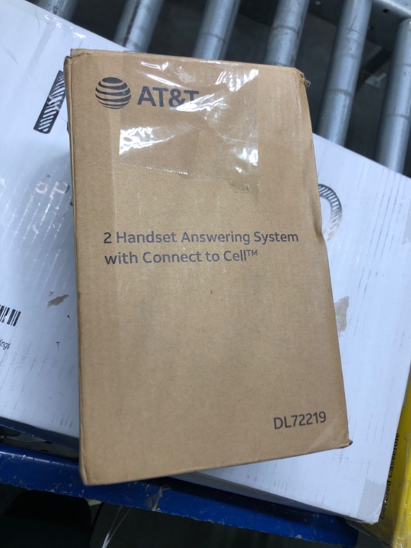 Photo 1 of AT&T DL72219 DECT 6.0 2-Handset Cordless Phone for Home with Connect to Cell, Call Blocking, 1.8" Backlit Screen, Big Buttons, intercom, and Unsurpassed Range 2 Handset Cordless Phone