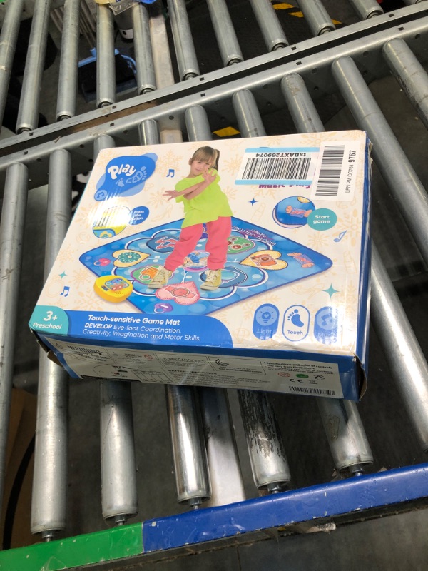 Photo 1 of ANNKIE Dance Mat for Kids, Toys for 3 4 5 6 7 8+ Year Old Girls, Frozen Theme Dance Pad Toys for Kids, Contains 5 Modes, 3 Challenge Levels, Built-in Music, Christmas Birthday Gifts for Girls Age 3-8 Blue