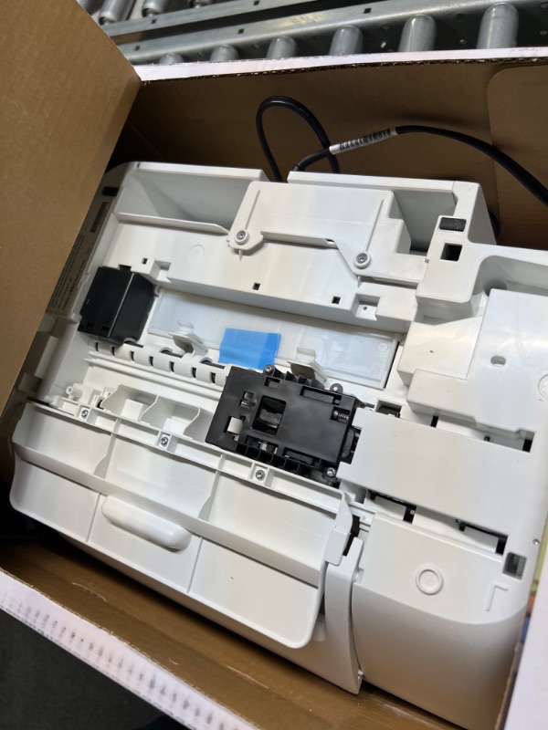 Photo 1 of HP DeskJet 2755e Wireless Color All-in-One Printer with bonus 6 months Instant Ink (26K67A), white