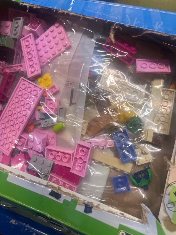 Photo 3 of ******NOT COMPLETE SET******
LEGO Minecraft The Axolotl House 21247 Building Toy Set, Creative Adventures at a Colorful Underwater Base, Includes a Diver Explorer, Dolphin, Drowned and More, Minecraft Toy for 7 Year Old Kids