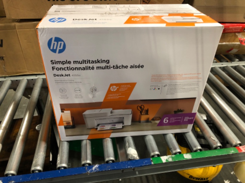 Photo 2 of HP DeskJet 4155e Wireless Color All-in-One Printer & 67XL Tri-Color High-Yield Ink Cartridge | 3YM58AN & 67XL Black High-Yield Ink Cartridge | 3YM57AN Printer + Tri-color Ink + Black Ink