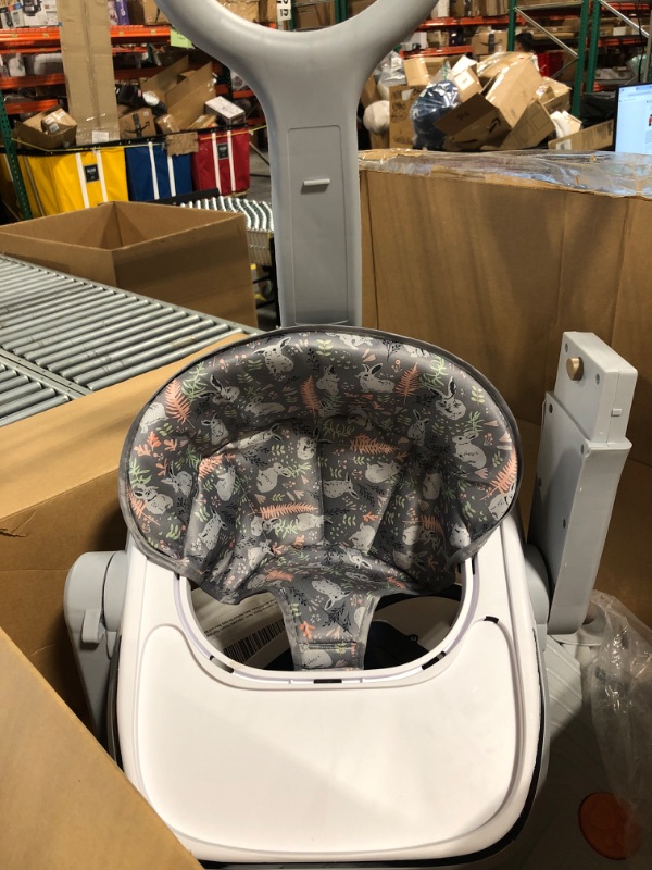 Photo 1 of Foldable Baby Walker, Toddler Walker Bouncer, Learning-Seated, Music, Adjustable Height, High Back Padded Seat, Baby Walkers and Activity Center, Baby Walkers for Baby Boys and Baby Girls (Green)