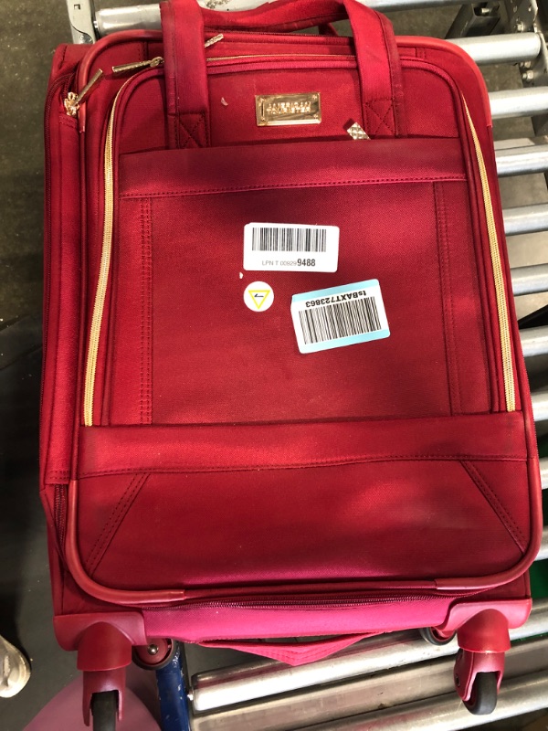 Photo 1 of American Tourister Belle Voyage Softside Luggage with Spinner Wheels, red, Checked-Medium 25-Inch