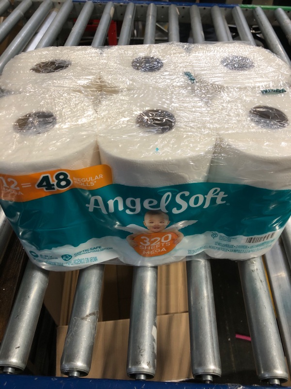 Photo 2 of Angel Soft® Toilet Paper, 48 Mega Rolls = 192 Regular Rolls, 2-Ply Bath Tissue