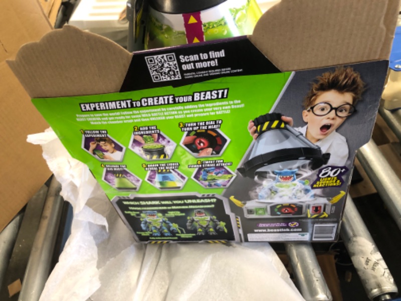 Photo 2 of Beast Lab – Shark Beast Creator. Add Ingredients & Follow The Experiment's Steps to Create Your Beast! with Real Bio Mist & 80+ Lights, Sounds and Reactions – Shark Style May Vary Sharks