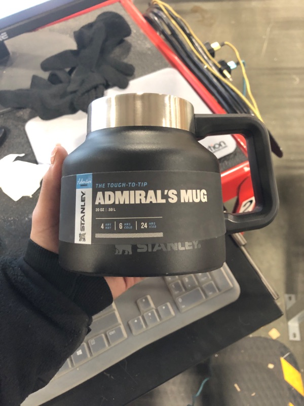 Photo 1 of Adventure Tough-To-Tip Admiral's Mug | 20 oz Matte Black