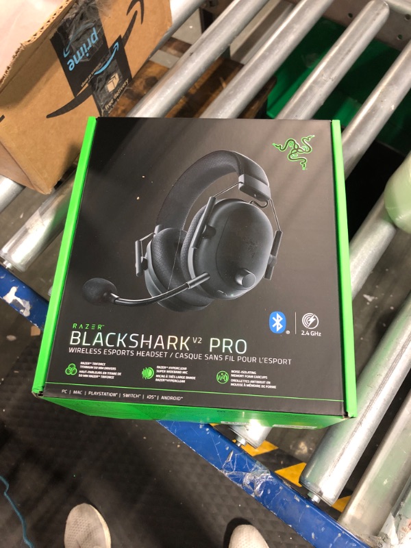 Photo 2 of NEW Razer BlackShark V2 Pro Wireless Gaming Headset 2023 Edition: 50MM Titanium Drivers - HyperClear Super Wideband Mic - Noise-isolating Earcups - Ultra-Soft Memory Foam- 70 Hour Battery Life - Black Black Generation 2