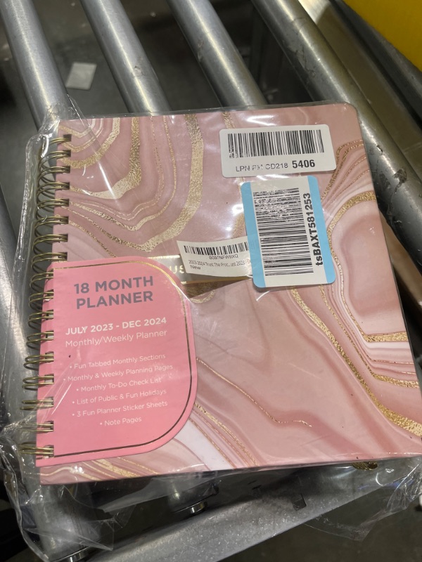 Photo 2 of Votum 18-Month Day Large Planner, 2024, Daily, Weekly & Monthly, July 2023 -December 2024, Trust the Process - Appointment Book with 3 Sticker Sheets, Twin-Ring Binding, Notes Pages - School & Work Planner July 2023 - December 2024 Trust the Process