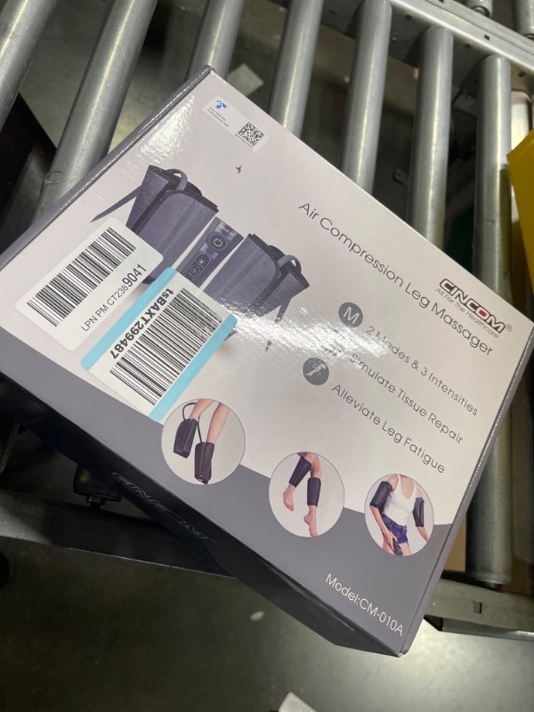 Photo 2 of CINCOM Leg Massager for Circulation Air Compression Calf Massager with 2 Modes 3 Intensities and Helpful for RLS and Edema Muscles Relaxation?FSA or HSA Approved?