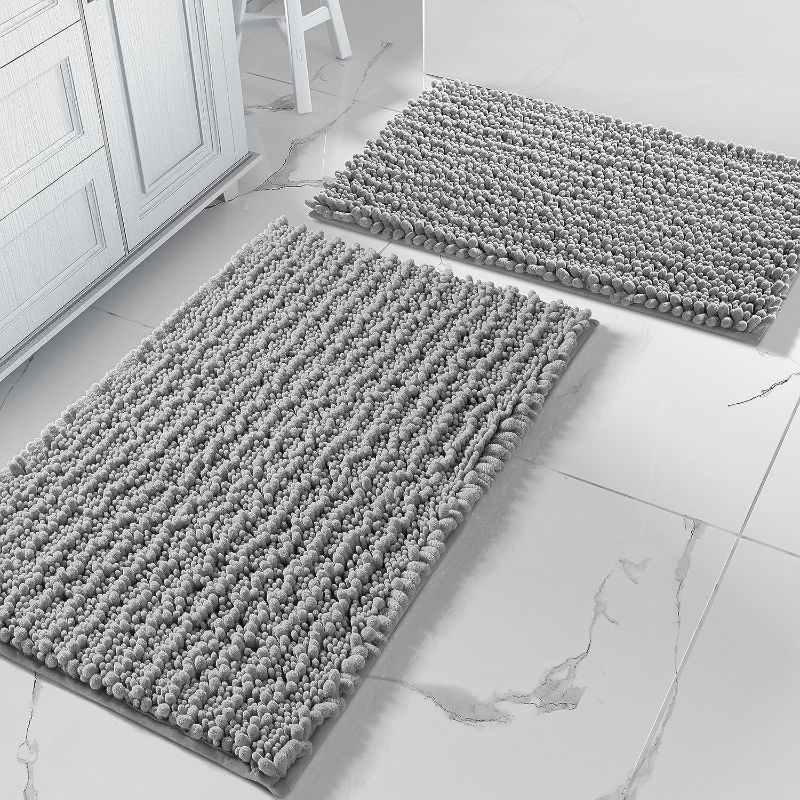 Photo 1 of 
Yimobra Bathroom Rugs Sets 2 Piece, Luxury Chenille Shaggy Bath Carpet, Soft & Thick, Absorbent Water, Non-Slip, Machine-Washable, Mats for Floor, Tub...