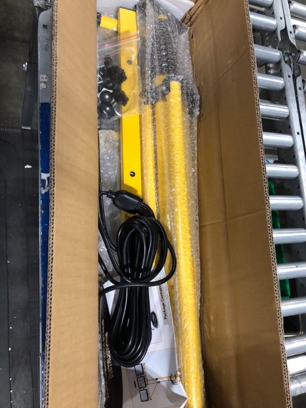 Photo 1 of 22500 Lumen Work Lights with Stand, 3 Adjustable Head LED Work Light, with 38.2"- 75.2" Adjustable and Foldable Tripod Stand, Waterproof Lamp with Individual Switch with 7500 Kelvin Color Temperature