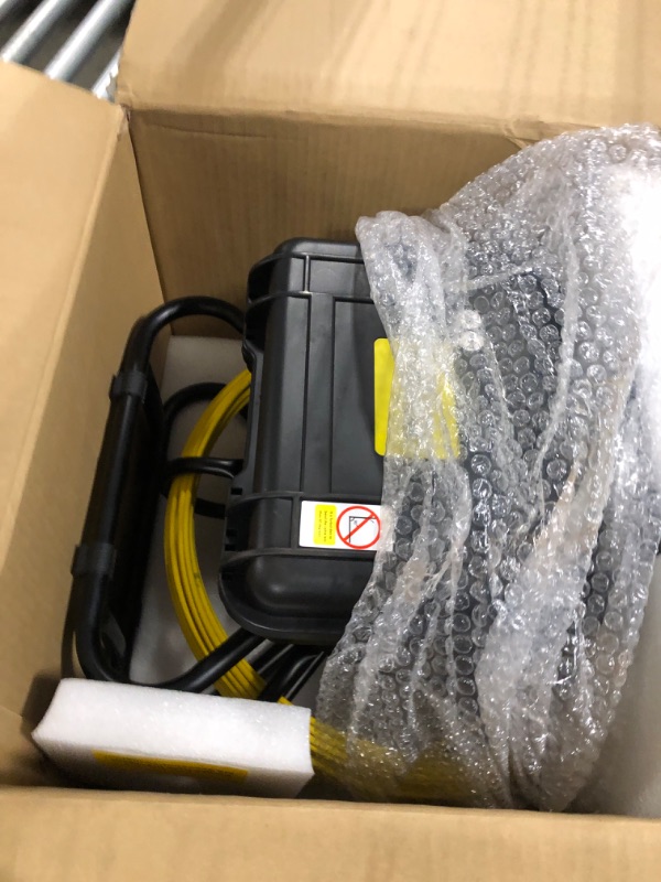 Photo 2 of ***FOR PARTS ONLY*** 

VEVOR Sewer Camera, 300 ft/91.5 m, 9" Screen Pipeline Inspection Camera with DVR Function, Waterproof IP68 Camera w/12 Adjustable LEDs, w/a 16 GB SD Card for Sewer Line, Home, Duct Drain Pipe Plumbing 300FT