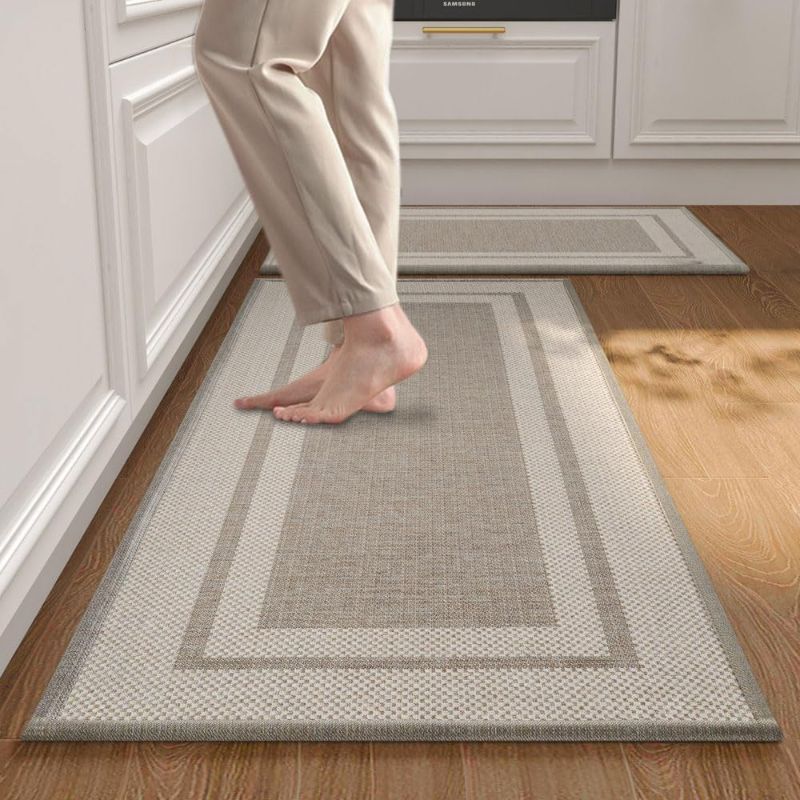 Photo 1 of 
LCHLZZ Kitchen Rugs and Mats Set, 2 Kitchen Floor Mats Non Skid Washable, Kitchen Floor Rugs for in Kitchen Floor Front of Sink, Hallway, Laundry Room.