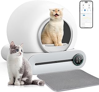 Photo 1 of BASTRUMI Self Cleaning Cat Litter Box, Automatic Cat Litter Box,Litter Robot Smart Litter Box with 65L+9L Large Capacity/APP Control for Multiple Cats with Mats & Baffle Plate?Improved Version