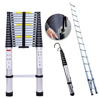 Photo 1 of Aluminum Telescopic Extension Ladder 2.6M