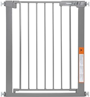 Photo 1 of BABELIO 27-30 Inch Narrow Easy Install Baby Gate, Fit for Small Stairs and Doorways, Auto-Close Design,Pressure Mounted Safety Gate for Child and Pets,NO Extensions,Gray