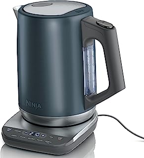 Photo 1 of Ninja KT200BL Precision Temperature Electric Kettle, 1500 watts, BPA Free, Stainless, 7-Cup Capacity, Hold Temp Setting, Blue Stainless