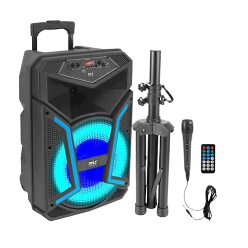 Photo 1 of Portable Bluetooth PA Speaker System - 1200W Outdoor Bluetooth Speaker Portable PA System W/Microphone in, Party Lights, MP3/USB SD Card Reader FM Rad