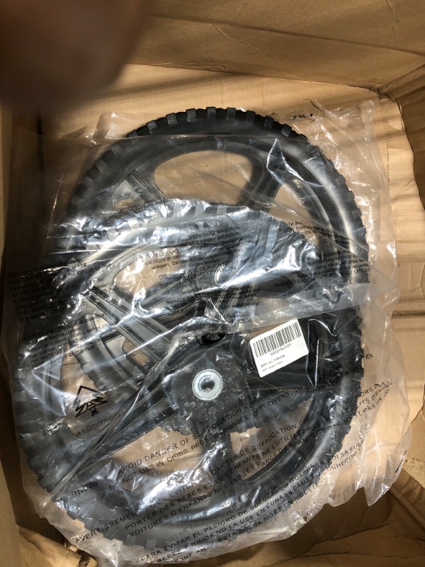 Photo 1 of GICOOL 14 x 1.75'' Spoked Plastic Wheel and Tire, 2.45" Offset Hub Length,1/2" Inside Bearing, for Lawnmower Trolley Dolly Wheel Replacement, 2 Pack