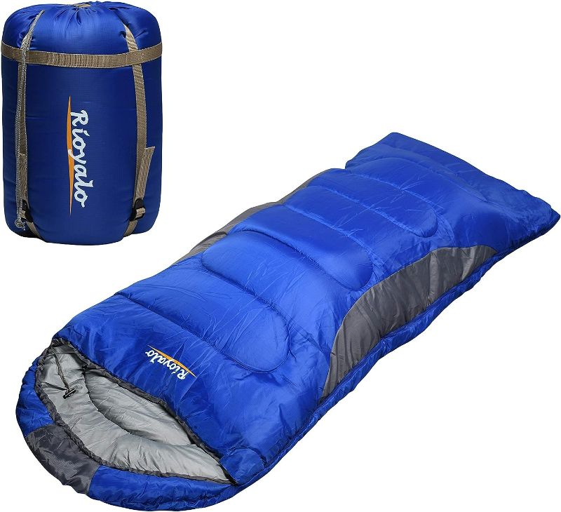 Photo 1 of 0 Degree Winter Sleeping Bags for Adults Camping (450GSM) - Temp Range (5F–32F) Portable Waterproof Compression Sack- Camping Sleeping Bags for Big and Tall in Env Hoodie: Backpacking Hiking 4 Season
