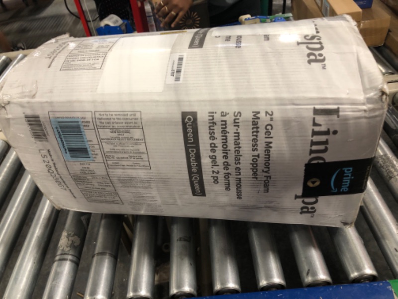 Photo 1 of Linenspa 3 Inch Memory Foam Mattress Topper, Gel Infused Queen Mattress Topper with Cover, CertiPUR-US Certified Queen 2 Inch Topper with Cover