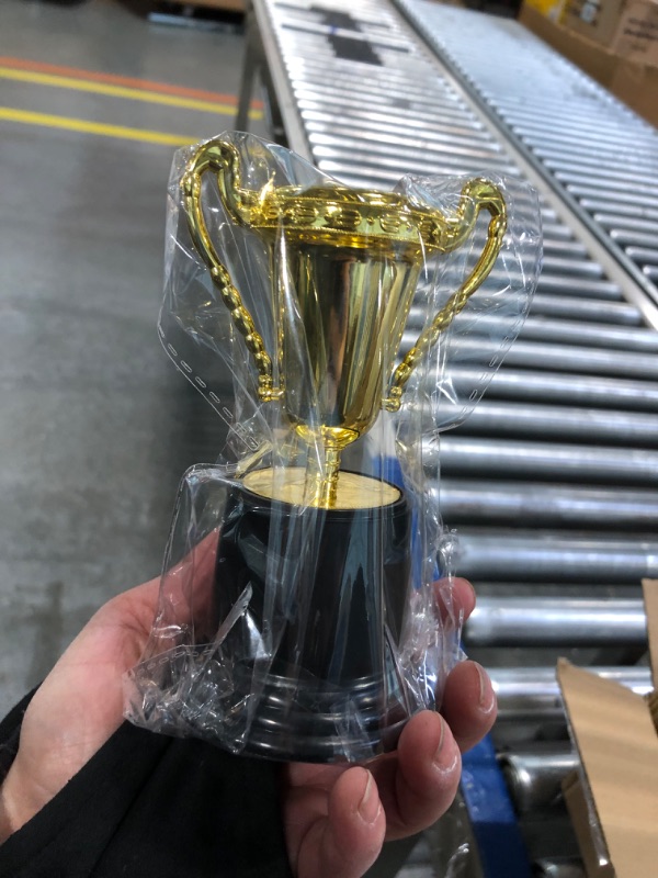 Photo 3 of BULK Pack Mini Trophies for Kids Awards,Plastic Gold Award Trophy Cups,Golden Award Trophy Cups Set,Gold Participation Trophy Cup for Party Favors,Rewards,Props,Sports,Competitions(4 in)