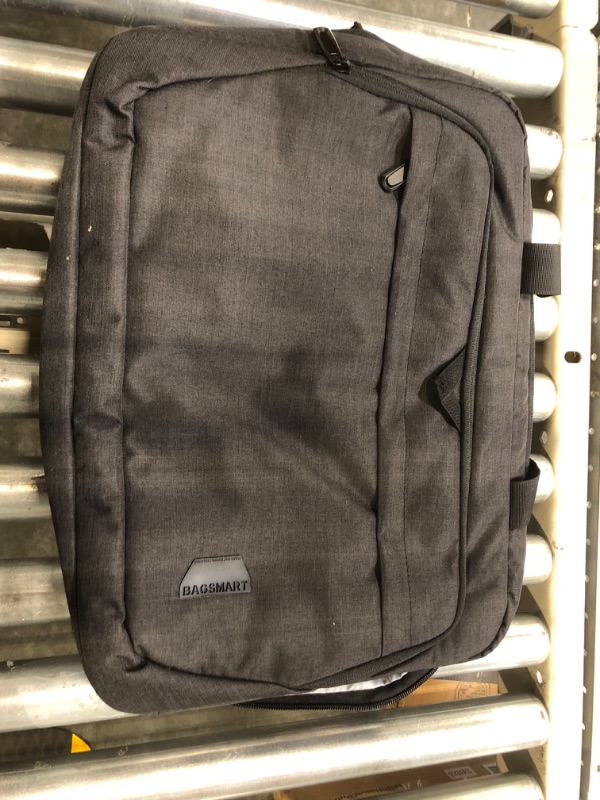 Photo 2 of 17.3 Inch Laptop Bag,BAGSMART Expandable Briefcase,Computer Bag Men Women,Laptop Shoulder Bag,Work Bag Business Travel Office,Lockable (Black-17.3 inch)