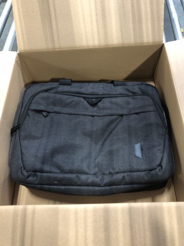 Photo 3 of 17.3 Inch Laptop Bag,BAGSMART Expandable Briefcase,Computer Bag Men Women,Laptop Shoulder Bag,Work Bag Business Travel Office,Lockable (Black-17.3 inch)
