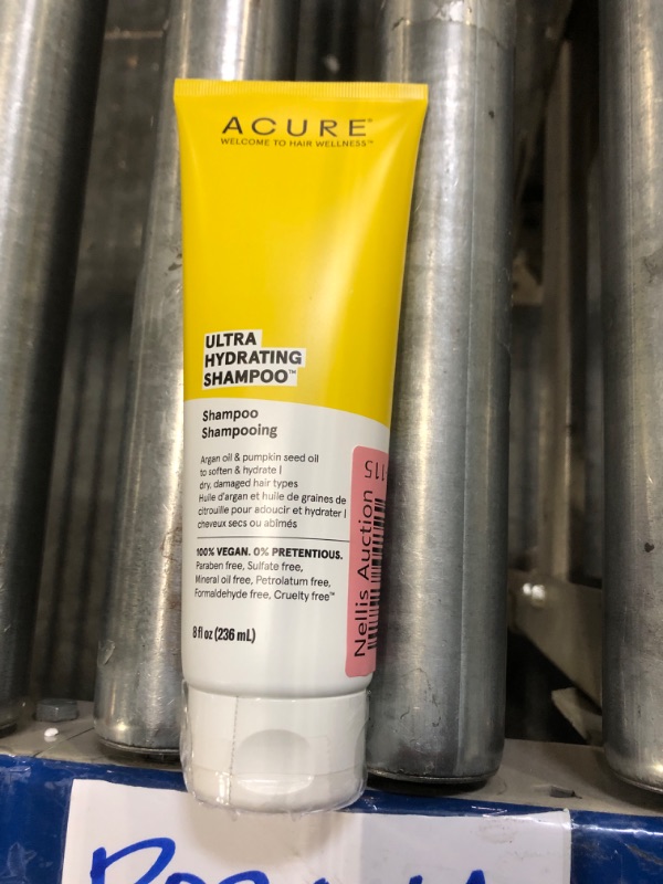 Photo 2 of Acure Shampoo, Ultra Hydrating, Argan & Pumpkin - 8 fl oz