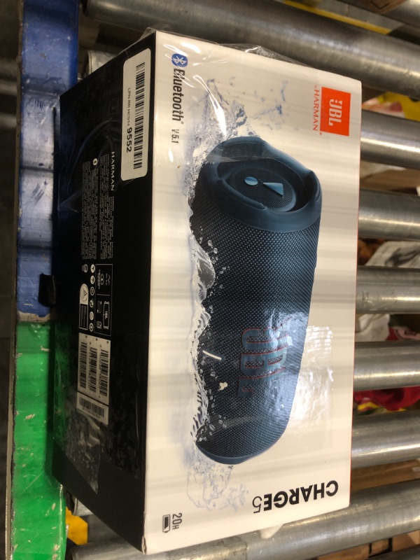 Photo 2 of JBL CHARGE 5 - Portable Bluetooth Speaker with IP67 Waterproof and USB Charge out - Blue, small Charge 5 Blue