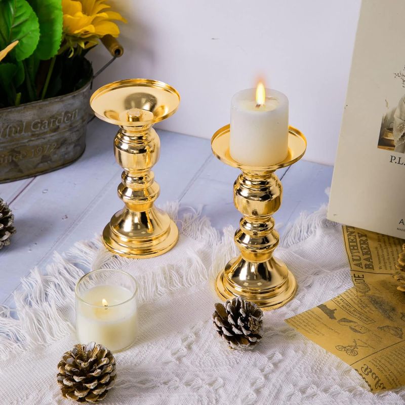 Photo 1 of 16pcs Gold Candle Holder 6 Inch