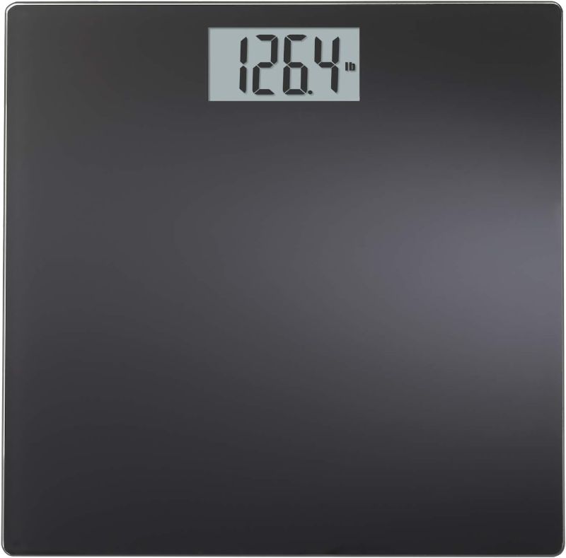 Photo 1 of InstaTrack Large Display Digital Bathroom Scale with Step-on Technology in Black, Accurately Measures up to 400 Pounds