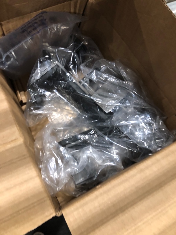 Photo 1 of AINAFIX J Hooks for 2" x 2" Power Rack with 1" or 5/8" Hole, Rubber Pad J-Hook for Power Cage, Bottom Reinforced Steel J Cups for Squat Rack, Heavy Duty Barbell Holder, Black (5/8" Hole)