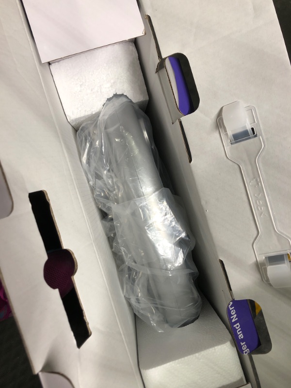 Photo 1 of EMS Foot Circulation Stimulator, Electric Foot Therapy for Neuropathy Pain Relief, EMS Feet Massager Machine Relieves Swollen Feet and Ankle, Gifts for Women Mom Wife Grandma Purple