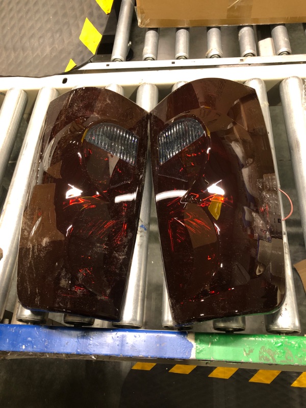 Photo 1 of PIT66 Tail Lights Assembly, Compatible with 2003-2006 Chevy Silverado 1500 2500 3500, Smoke Lamps Left Driver Side And Right Passenger Side, With Harness Dark lens 2003-2006 Silverado Dark Red Lens(Left&Right)
