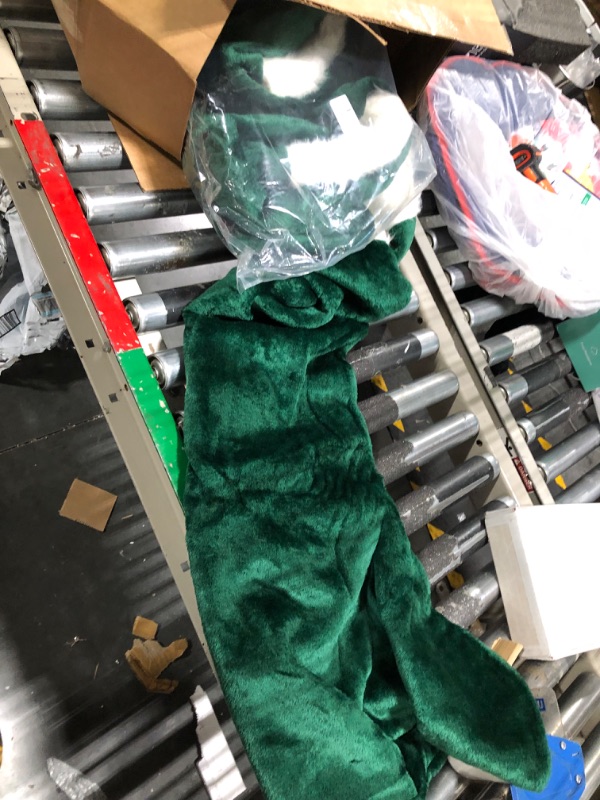 Photo 3 of zzhxkjhky 4 Packs 45” Jumbo Christmas Stockings Giant Christmas Green Velvet Stockings Plush Large Christmas Stockings for Xmas Party Decorations Christmas Tree Decor (Green)
