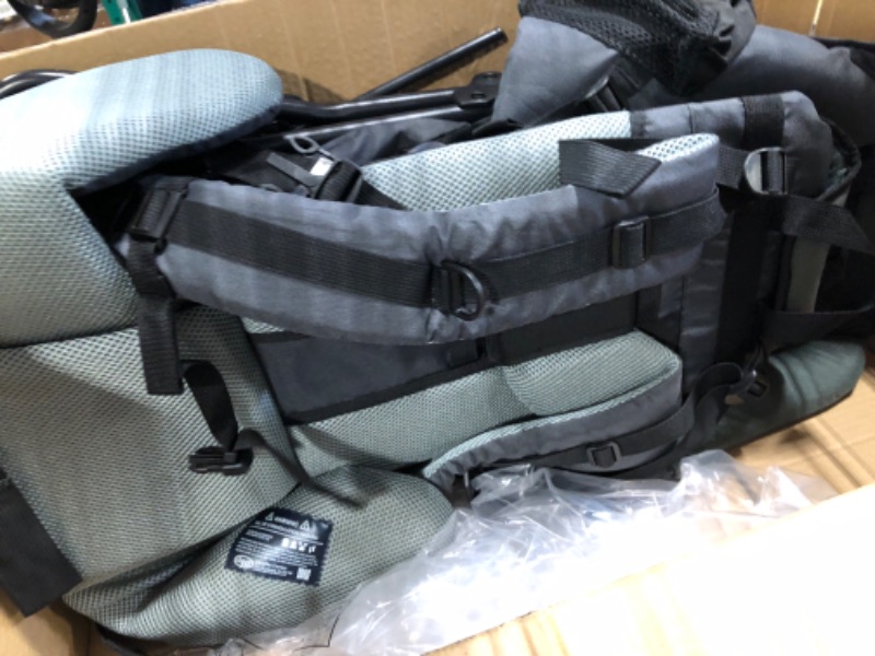 Photo 3 of ClevrPlus Cross Country Baby Backpack Hiking Child Carrier Toddler Gray Grey