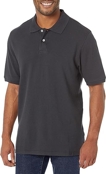 Photo 1 of Amazon Essentials Men's Regular-Fit Cotton Pique Polo Shirt