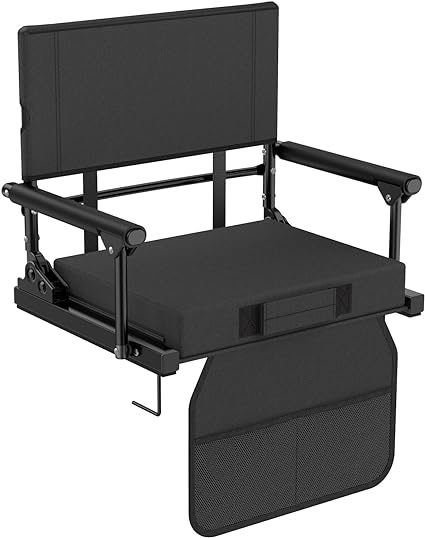 Photo 1 of Annzoe Stadium Seats for Bleachers with Back Support, 600 Lbs Rated with Lightweight Soft Comfort Cushion, Stadium Seating for Bleachers with Adjustable Back Support and Shoulder Strap
