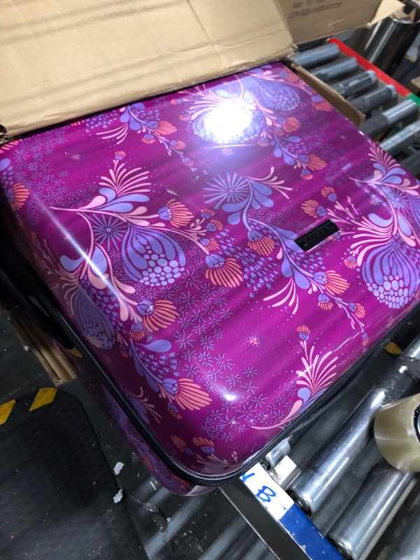 Photo 3 of Travelers Club Bella Caronia 20" Carry-On Voguish Luggage, Style Flora, 3 Piece Set 3 Piece Set Style Flora