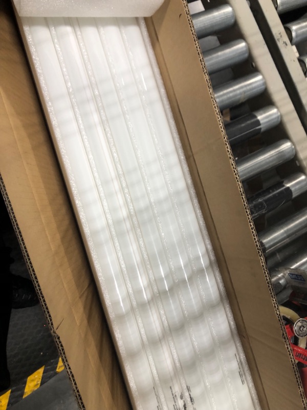 Photo 3 of 8 Foot LED Bulbs, 46W, 5500lm, 5000K, T8 T10 T12 LED Tube Lights, Dual-Ended Ballast Bypass 8FT LED Bulbs (Use Two 4FT), FA8 Single Pin, Frosted Lens, Fluorescent Replacement, UL, FCC, NSF, 10 Pack 8 Ft | 5000k