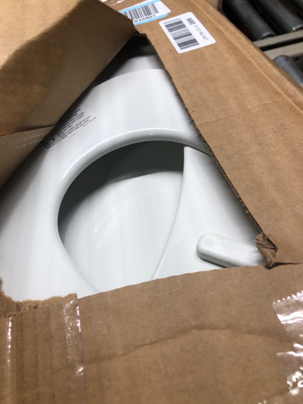 Photo 3 of ******  NEEDS SCREWS**** MAYFAIR 1888SLOW 000 NextStep2 Toilet Seat with Built-In Potty Training Seat, Slow-Close, Removable that will Never Loosen, ELONGATED, White Elongated White