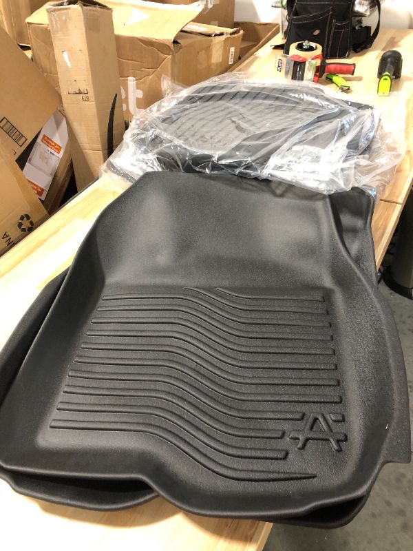 Photo 3 of Auxko All Weather Floor Mats Fits for Honda CR-V 2023 (Include Hybrid) TPE Rubber Liners Accessoiry for Honda CRV 2023 Include Hybrid All Season Guard Odorless Anti-Slip Mats for 1st & 2nd Row