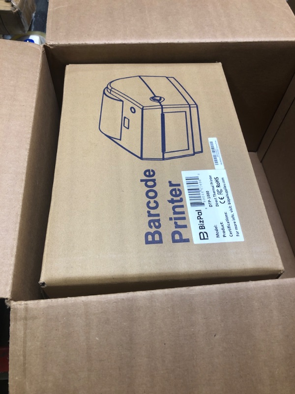 Photo 2 of BizPal DTP-1000 Direct Thermal Printer, High Speed 4x6 Label Printer, Supports Shipping Labels, Barcode Labels, Household Labels and More?Windows, Mac and Linux Compatible