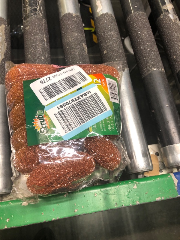Photo 2 of 12 Pack Copper Coated Scourers by Scrubit - Scrubber Pad used for Dishes, Pots, Pans, and Ovens. Easy Scouring for Tough Kitchen cleaning.