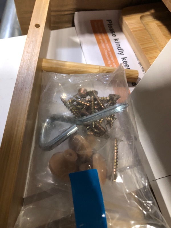 Photo 1 of HOMEKOKO Double Layer Oversized Bread Box, Extra Large Bread Box for Kitchen Counter, Wooden Large Capacity Bread Storage Bin White